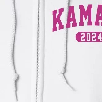 Kamala Harris 2024 President Varsity Print Full Zip Hoodie