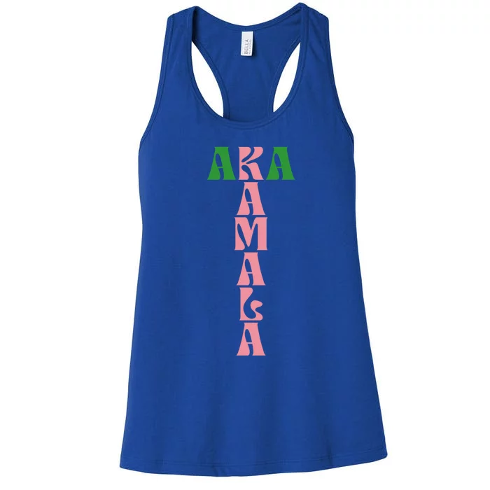 Kamala Harris 2024 Aka President Hbcu Howard Alpha Proud Cool Gift Women's Racerback Tank