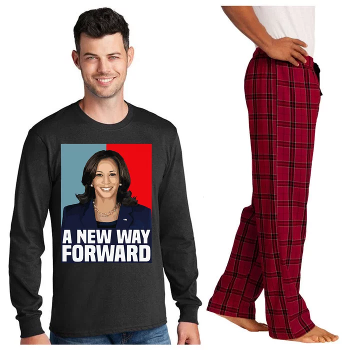 Kamala Harris 2024 A New Way Forward Election Long Sleeve Pajama Set