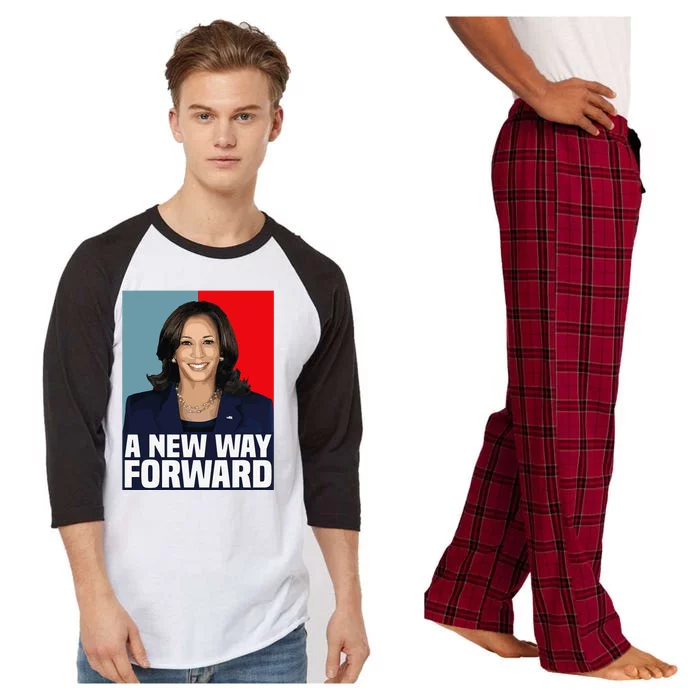 Kamala Harris 2024 A New Way Forward Election Raglan Sleeve Pajama Set