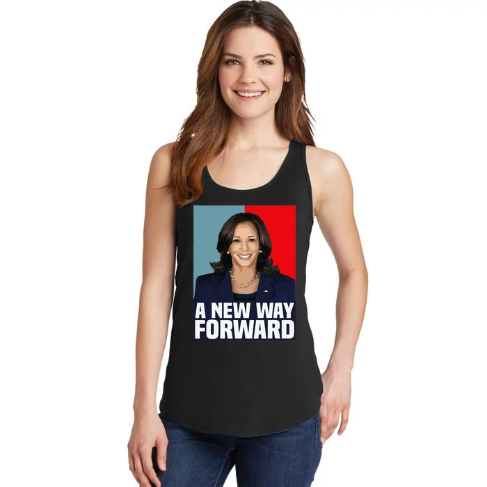 Kamala Harris 2024 A New Way Forward Election Ladies Essential Tank