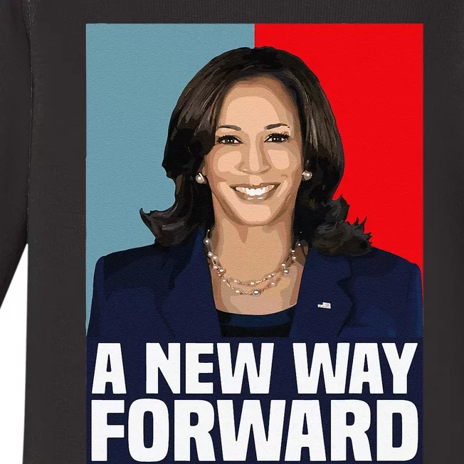 Kamala Harris 2024 A New Way Forward Election Baby Long Sleeve Bodysuit