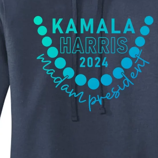 Kamala Harris 2024 Madam President IM Speaking Democrat Gift Women's Pullover Hoodie