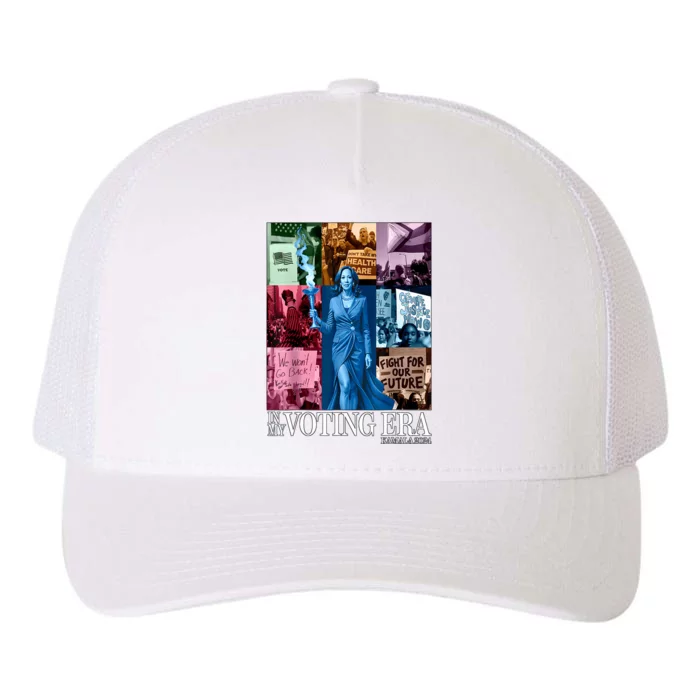 Kamala Harris 2024 In My Voting Era Madam President Yupoong Adult 5-Panel Trucker Hat