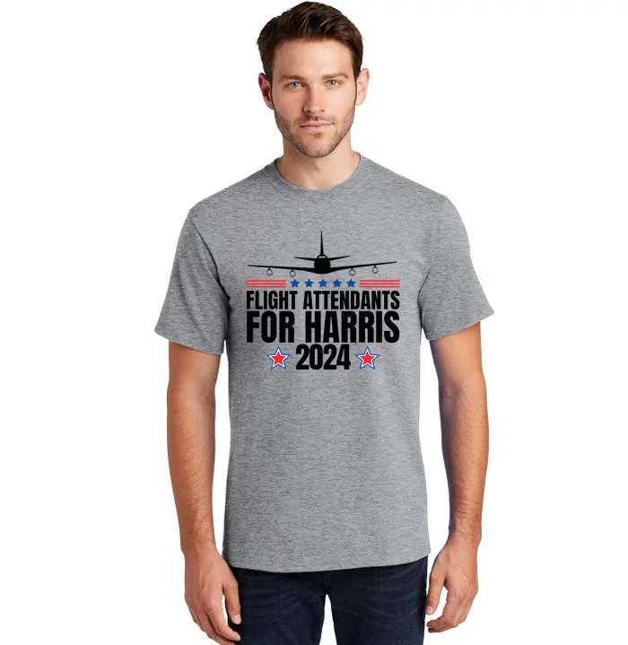 Kamala Harris 2024 For President Flight Attendants Tall T-Shirt