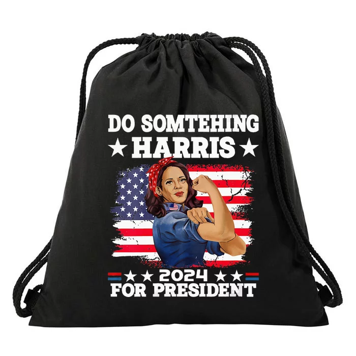 Kamala Harris 2024 Election Michelle Obama Do Something! Drawstring Bag