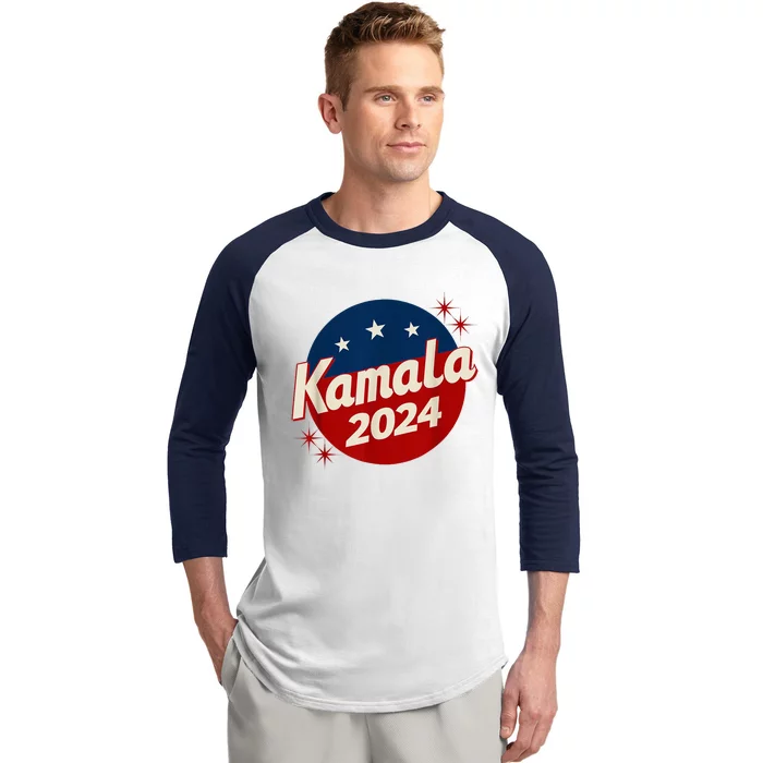 Kamala Harris 2024 For President Campaign Vintage Baseball Sleeve Shirt