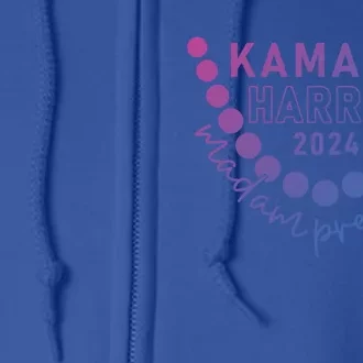 Kamala Harris 2024 Madam President IM Speaking Democrat Gift Full Zip Hoodie