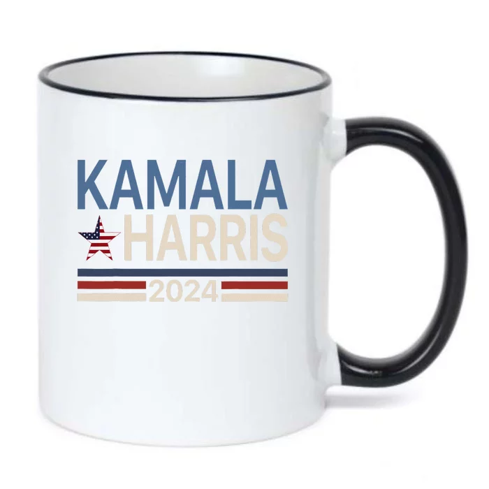 Kamala Harris 2024 For President Campaign Vote Election Black Color Changing Mug