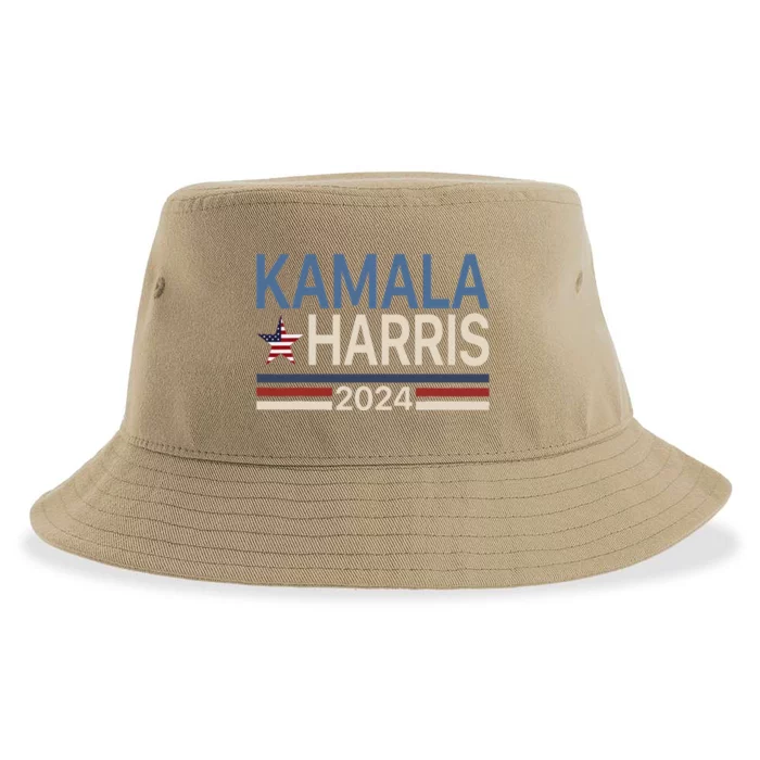 Kamala Harris 2024 For President Campaign Vote Election Sustainable Bucket Hat