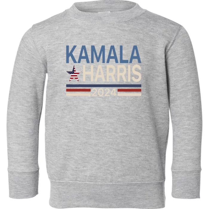 Kamala Harris 2024 For President Campaign Vote Election Toddler Sweatshirt