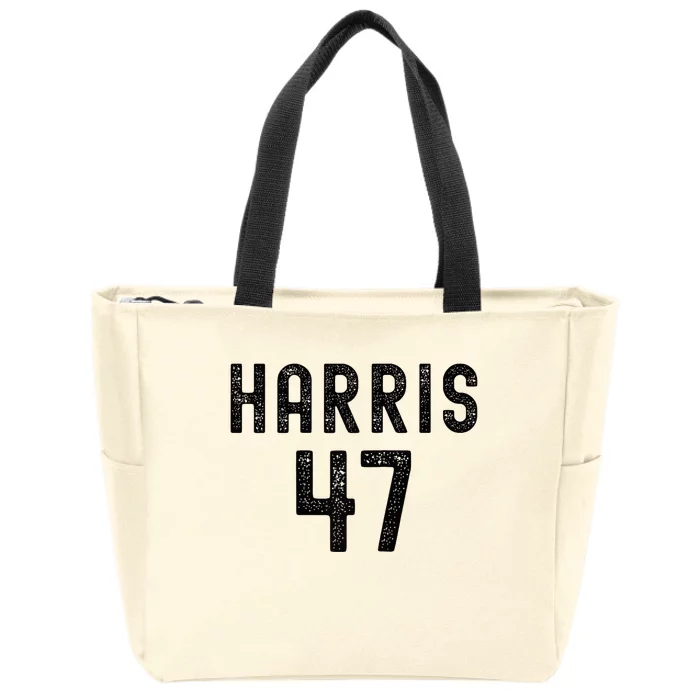 Kamala Harris 2024 Kamala For 47 Th President Raglan Basebal Zip Tote Bag