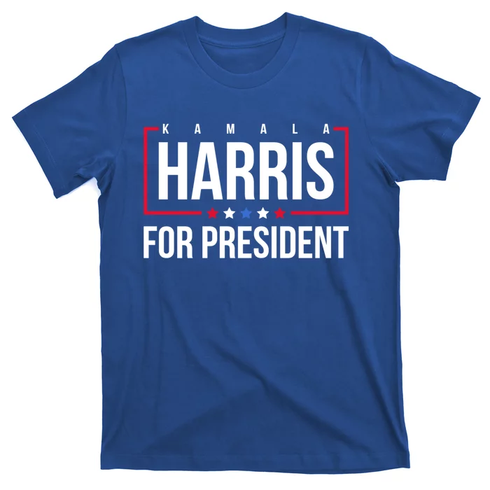 Kamala Harris 2024 For President Us Flag Democratic Funny Gift T-Shirt