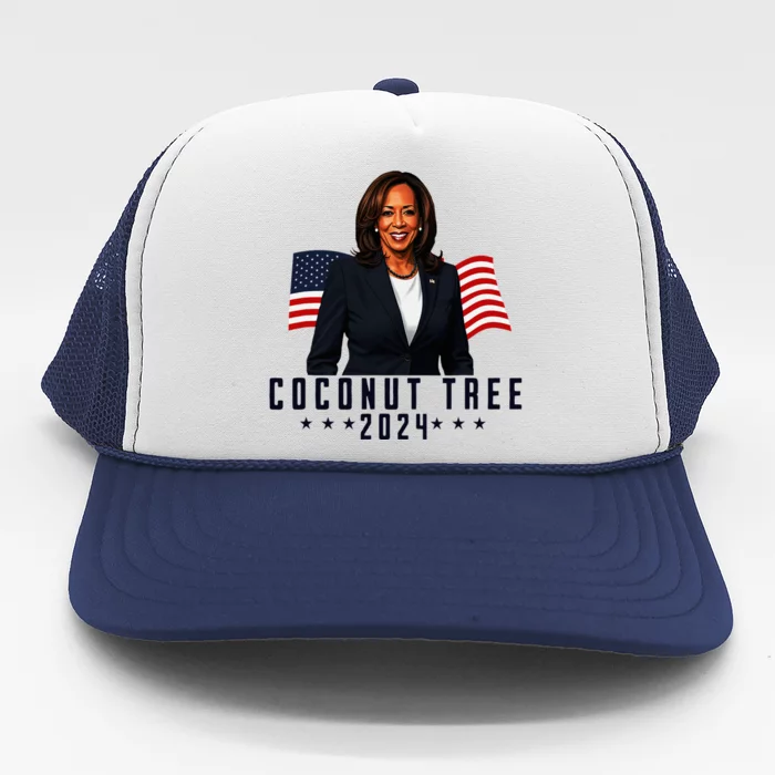 Kamala Harris 2024 Coconut Tree 2024 Vote Elect Kamala 2024 Trucker Hat