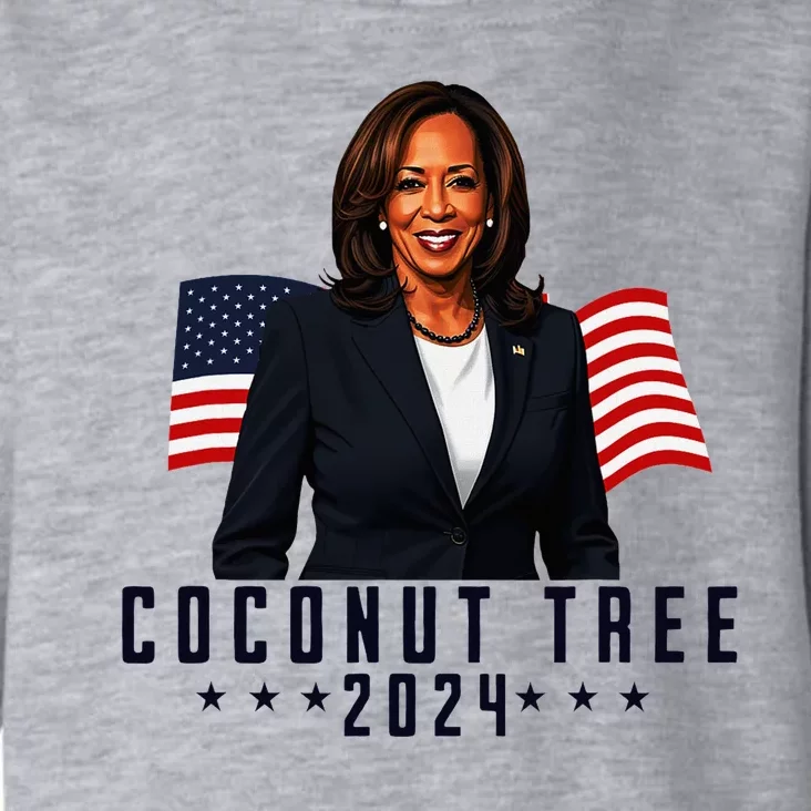 Kamala Harris 2024 Coconut Tree 2024 Vote Elect Kamala 2024 Toddler Hoodie