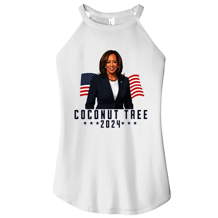 Kamala Harris 2024 Coconut Tree 2024 Vote Elect Kamala 2024 Women’s Perfect Tri Rocker Tank