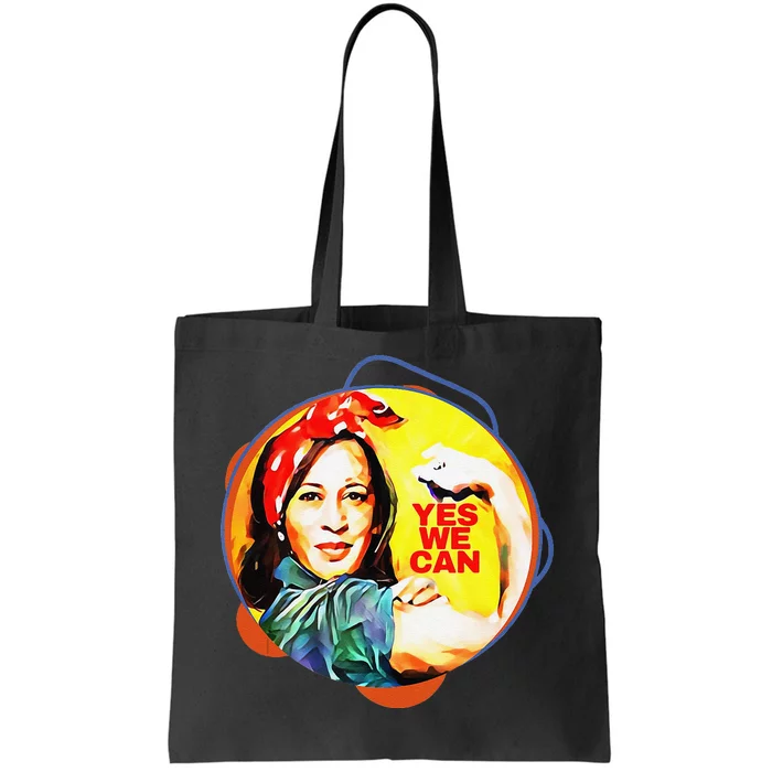 Kamala Harris 2024 Yes We Can Patriotic American Gift Tote Bag