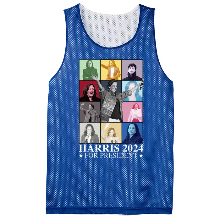 Kamala Harris 2024 Madam President Election Mesh Reversible Basketball Jersey Tank