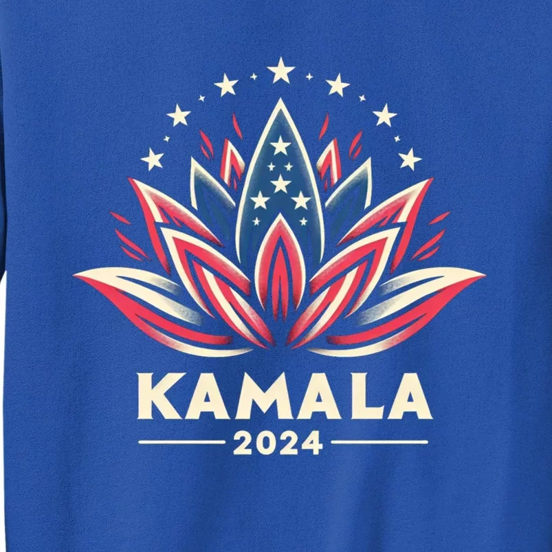 Kamala Harris 2024 Presidential Campaign American Lotus Meaningful Gift Tall Sweatshirt