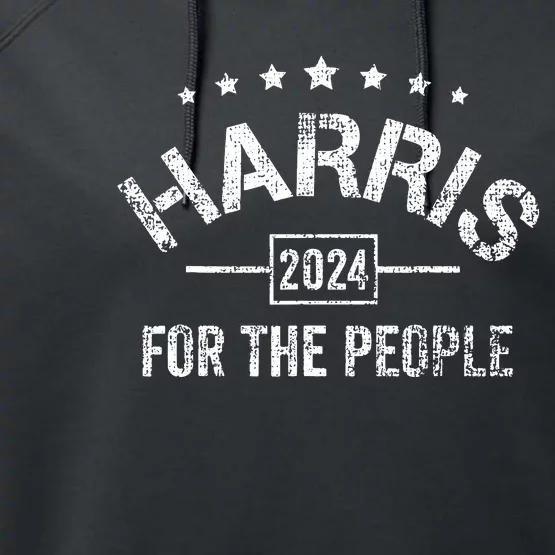 Kamala Harris 2024 For The People President Campaign Performance Fleece Hoodie