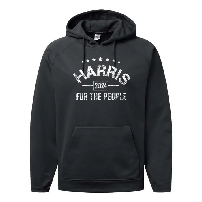 Kamala Harris 2024 For The People President Campaign Performance Fleece Hoodie