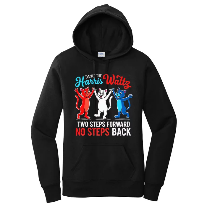 Kamala Harris 2024 Waltz Dance 2 Steps Forward Women's Pullover Hoodie