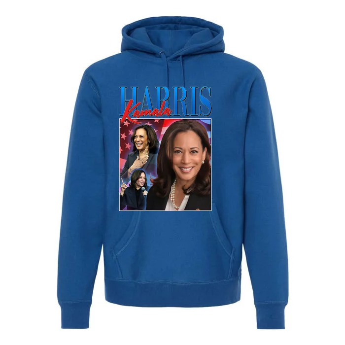 Kamala Harris 2024 Portrait Collage Premium Hoodie