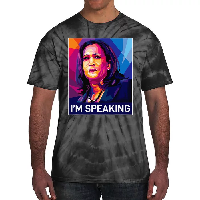 Kamala Harris 2024 Excuse Me IM Speaking Funny Saying Tie-Dye T-Shirt