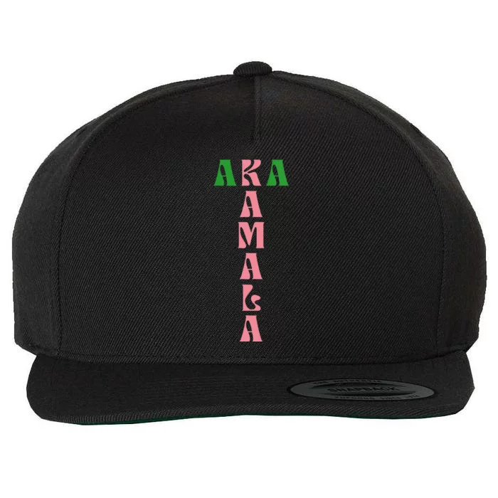 Kamala Harris 2024 Aka President Hbcu Howard Alpha Proud Wool Snapback Cap