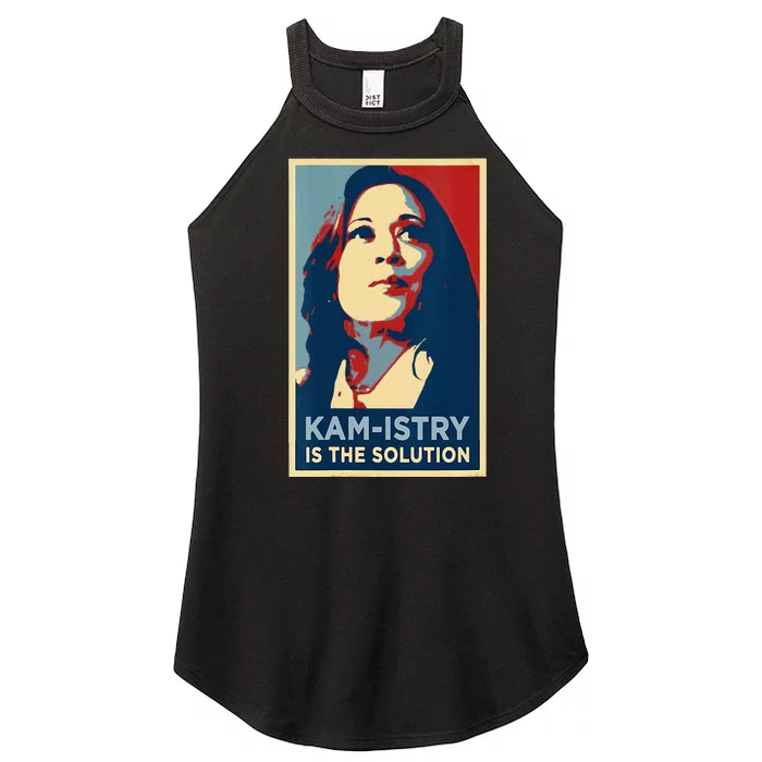 Kamala Harris 2024 Kamistry Is The Solution Cat Ladies Hope Women’s Perfect Tri Rocker Tank