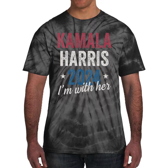 Kamala Harris 2024 Support Im With Her Kamala Harris 2024 Tie-Dye T-Shirt