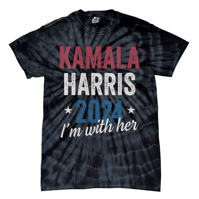 Kamala Harris 2024 Support Im With Her Kamala Harris 2024 Tie-Dye T-Shirt