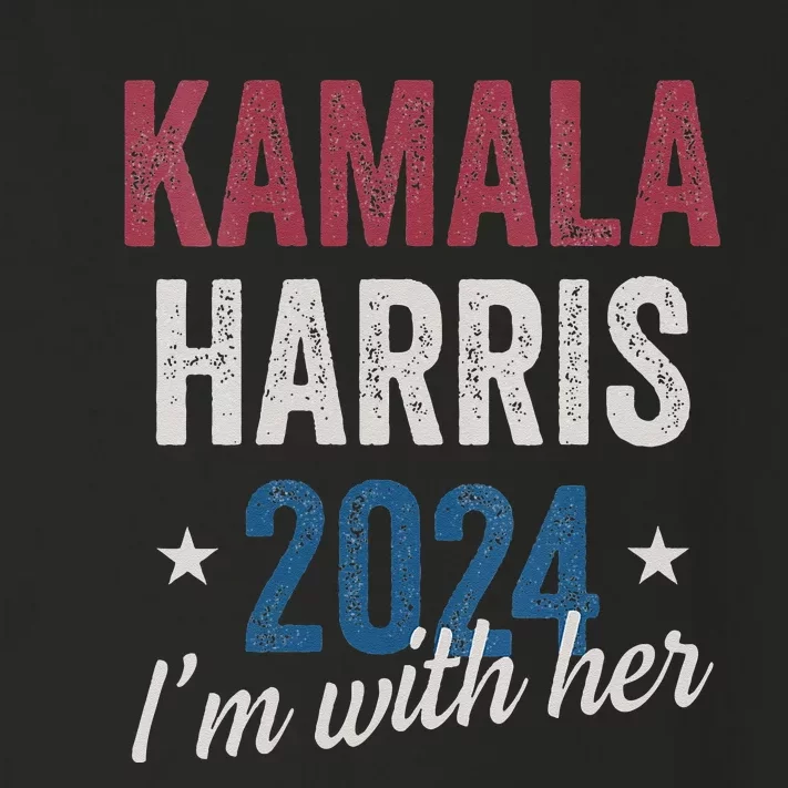 Kamala Harris 2024 Support Im With Her Kamala Harris 2024 Toddler Long Sleeve Shirt