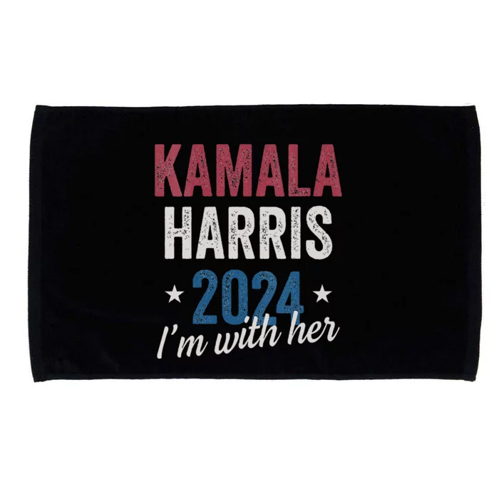 Kamala Harris 2024 Support Im With Her Kamala Harris 2024 Microfiber Hand Towel