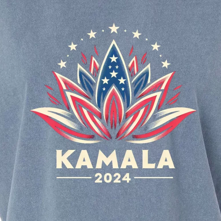 Kamala Harris 2024 Presidential Campaign American Lotus Garment-Dyed Women's Muscle Tee