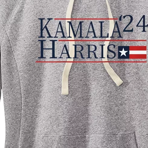 Kamala Harris 2024 Raglan Baseball Women's Fleece Hoodie