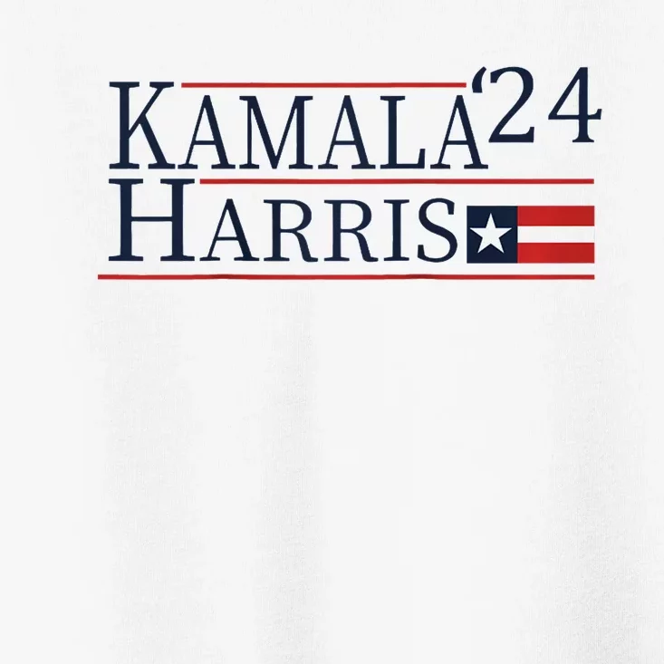 Kamala Harris 2024 Raglan Baseball Toddler T-Shirt