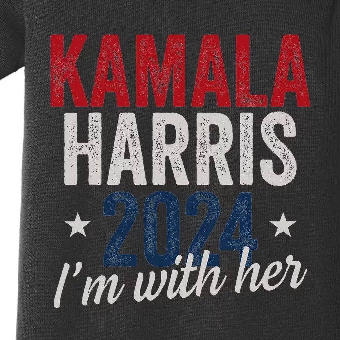 Kamala Harris 2024 Support IM With Her Kamala Harris 2024 Baby Bodysuit