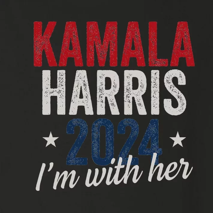 Kamala Harris 2024 Support IM With Her Kamala Harris 2024 Toddler Long Sleeve Shirt