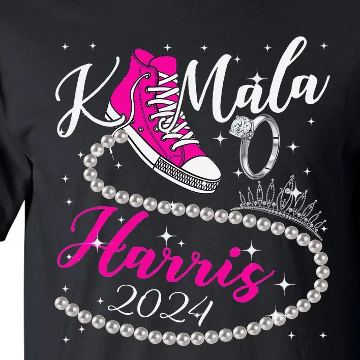 Kamala Harris 2024 Vote President Kamala Election Sneakers Tall T-Shirt