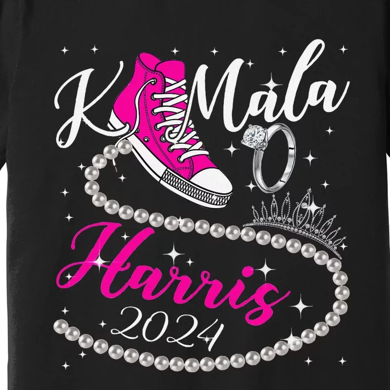 Kamala Harris 2024 Vote President Kamala Election Sneakers Premium T-Shirt