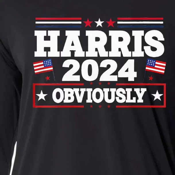 Kamala Harris 2024 Kamala For President Signature Style Cooling Performance Long Sleeve Crew