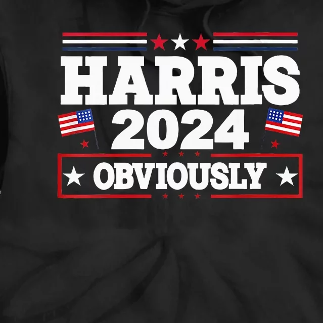 Kamala Harris 2024 Kamala For President Signature Style Tie Dye Hoodie