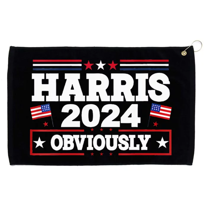 Kamala Harris 2024 Kamala For President Signature Style Grommeted Golf Towel