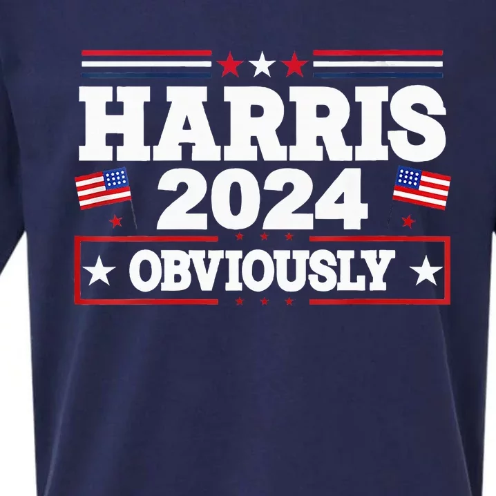 Kamala Harris 2024 Kamala For President Signature Style Sueded Cloud Jersey T-Shirt