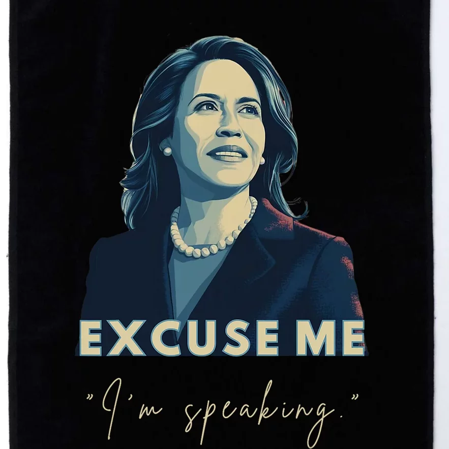 Kamala Harris 2024 Excuse Me IM Speaking Funny Saying Platinum Collection Golf Towel