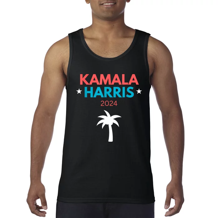 Kamala Harris 2024 Us Election Coconut Funny Meme Design Tank Top