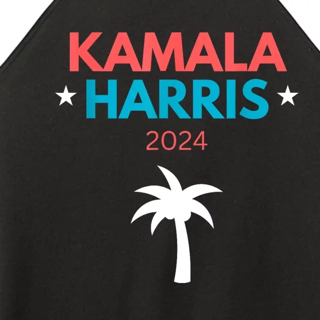 Kamala Harris 2024 Us Election Coconut Funny Meme Design Women’s Perfect Tri Rocker Tank