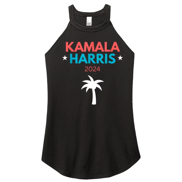 Kamala Harris 2024 Us Election Coconut Funny Meme Design Women’s Perfect Tri Rocker Tank