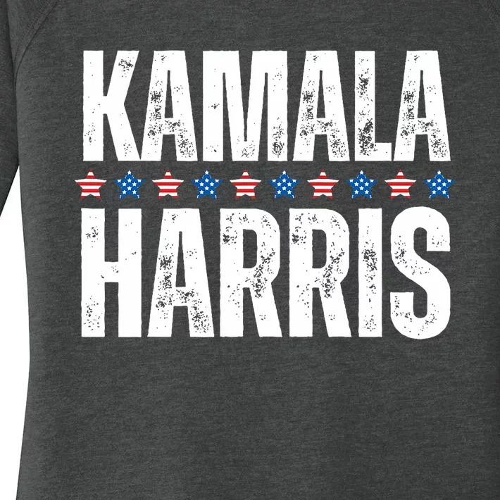 Kamala Harris 2024 Support Democrat Women's Perfect Tri Tunic Long Sleeve Shirt